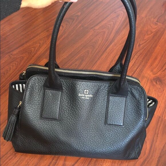 Kate Spade Black Leather Bag - Picture 3 of 6